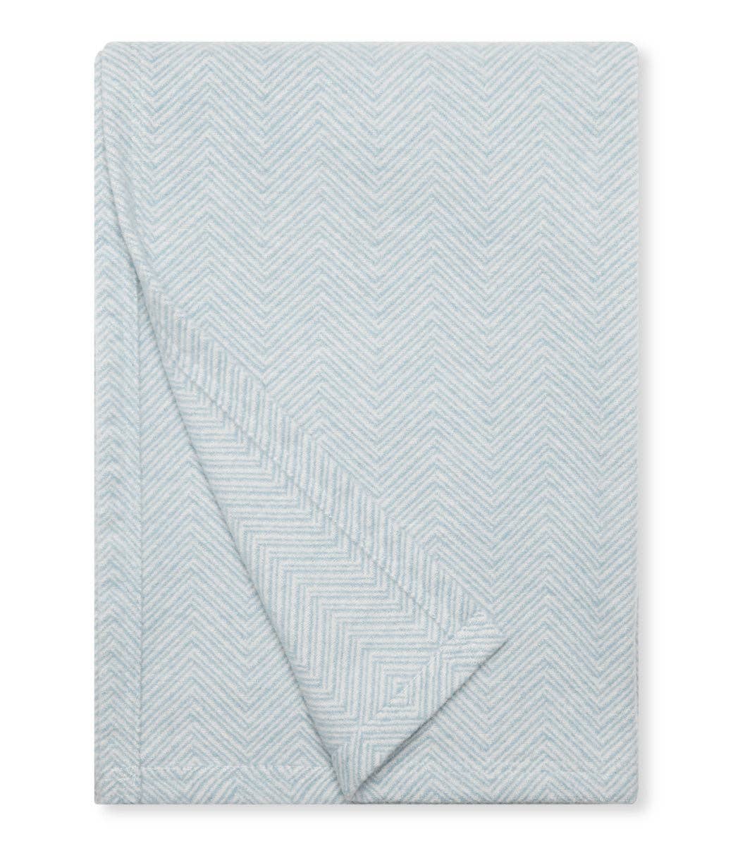 Bayside Herringbone Shawl - Fog