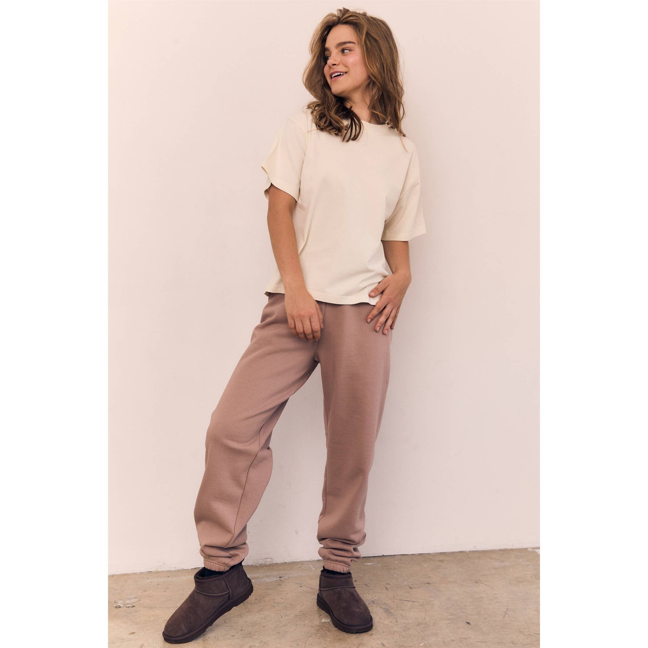 Off White Mineral Washed Blank Cotton Tee