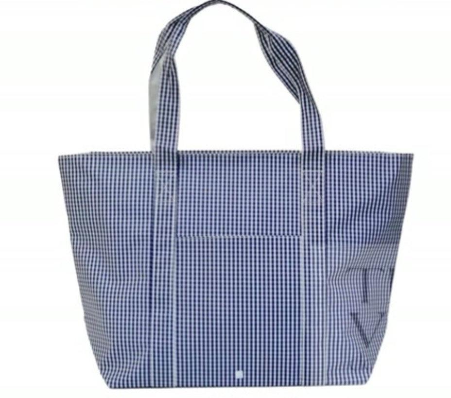 Gingham Navy Jumbo XL Tote