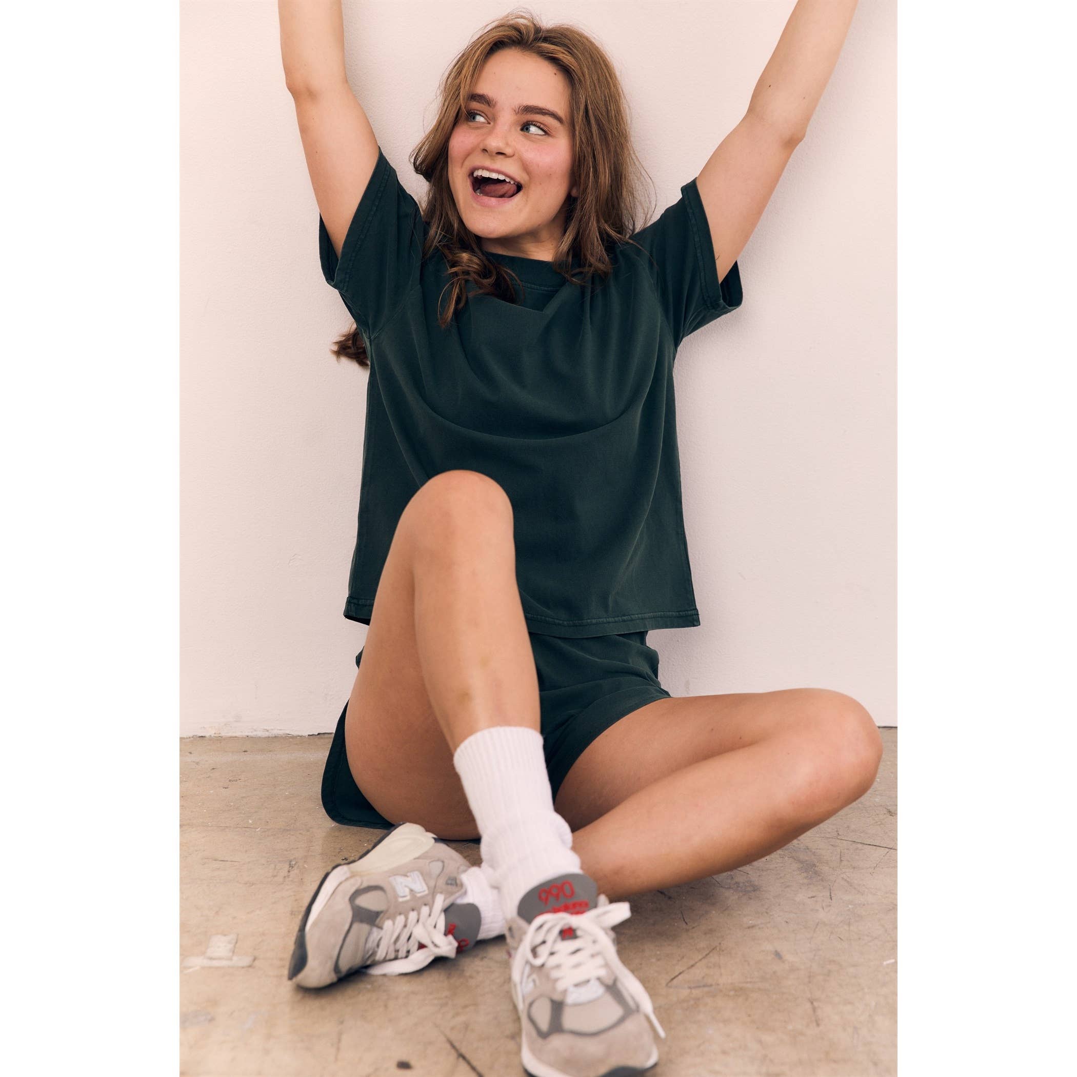 Off White Mineral Washed Blank Cotton Tee