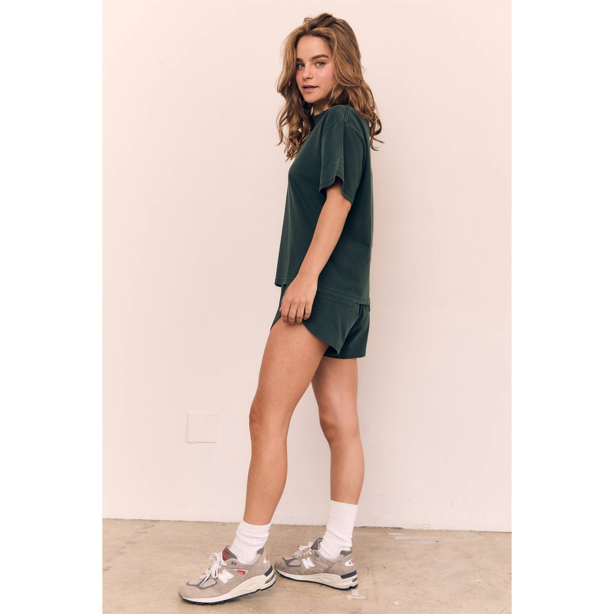 Off White Mineral Washed Blank Cotton Tee