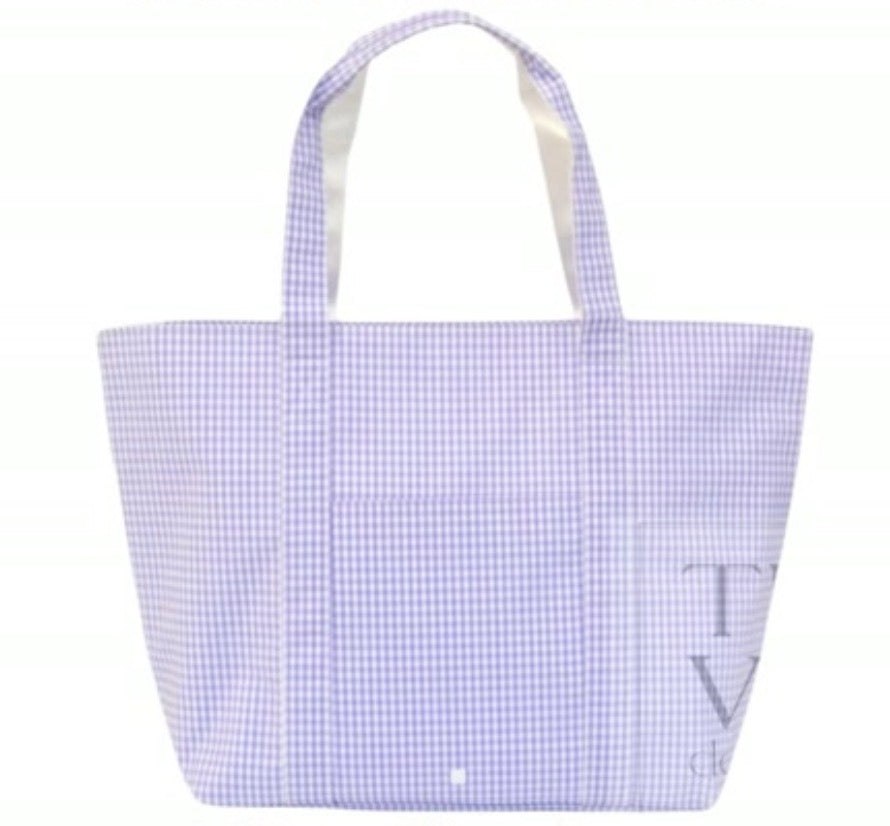 Gingham Lilac Jumbo XL Tote