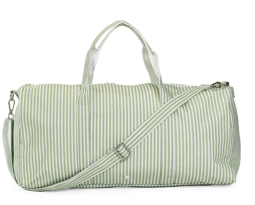 XL Weekender Duffle Bag- Pimlico Stripe Sage