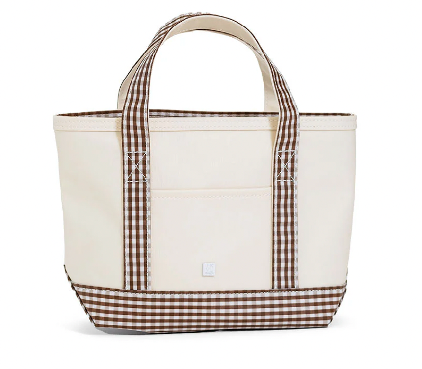Coco Gingham Trim Mini Tote