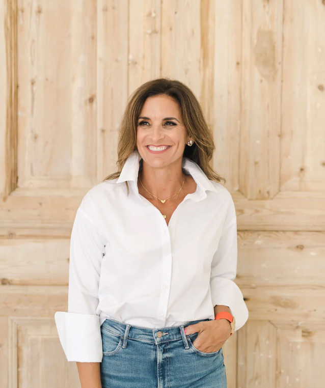 Heidi Houston- Classic Button Down Shirt - White