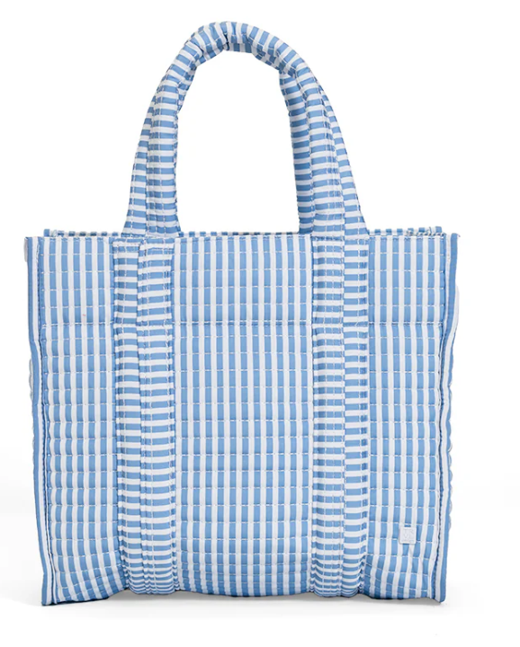 Mini Go Go Tote- Pimlico Stripe Chambray