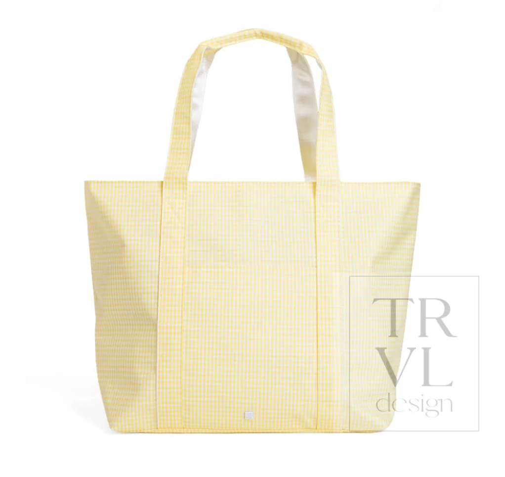 Gingham Buttercup Jumbo XL Tote
