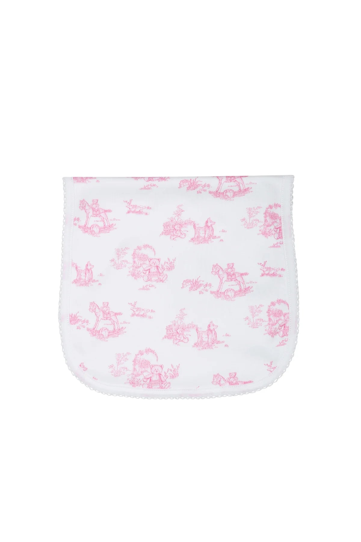 Pink Toile Burp Cloth