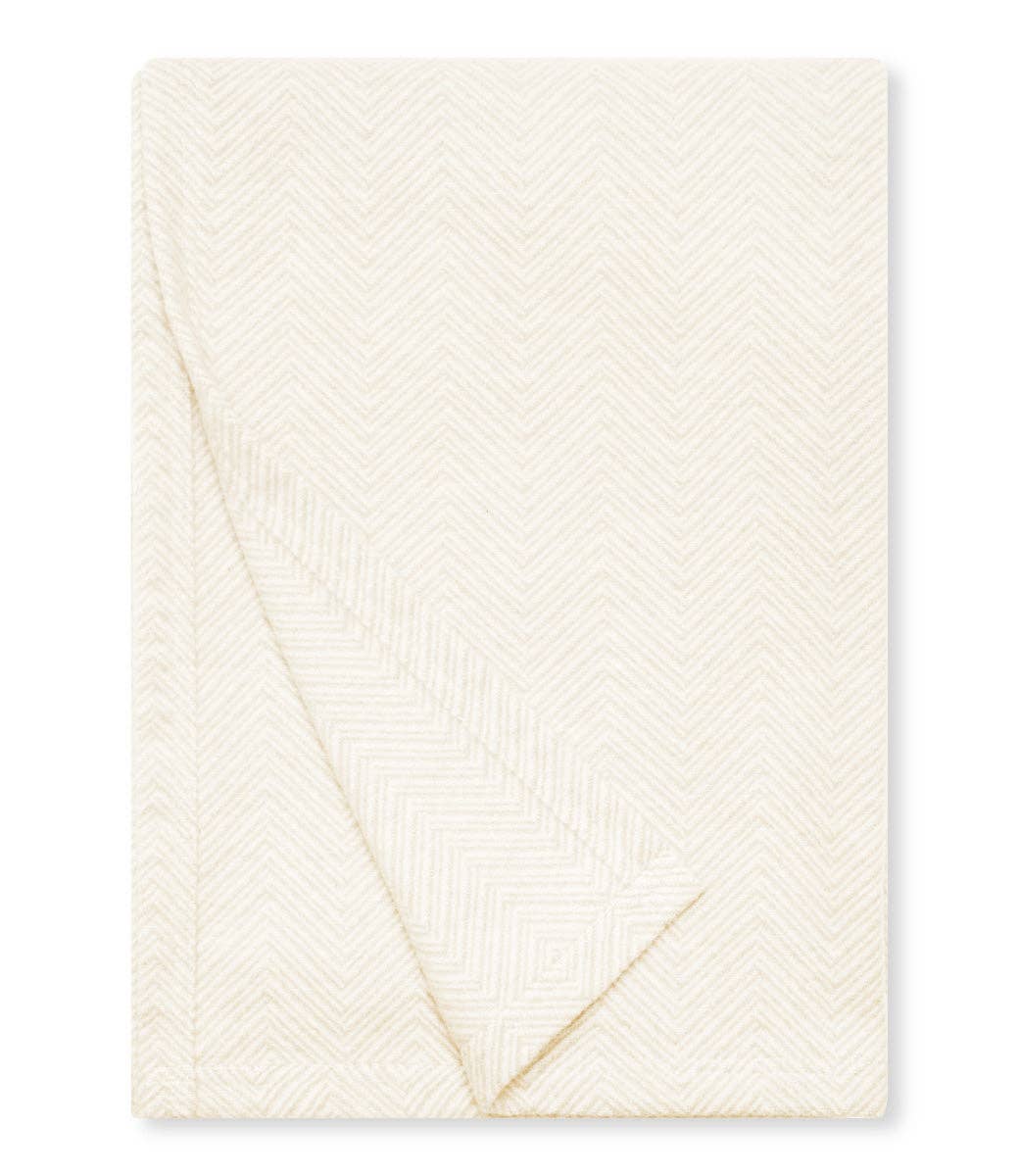 Bayside Herringbone Shawl - Shell