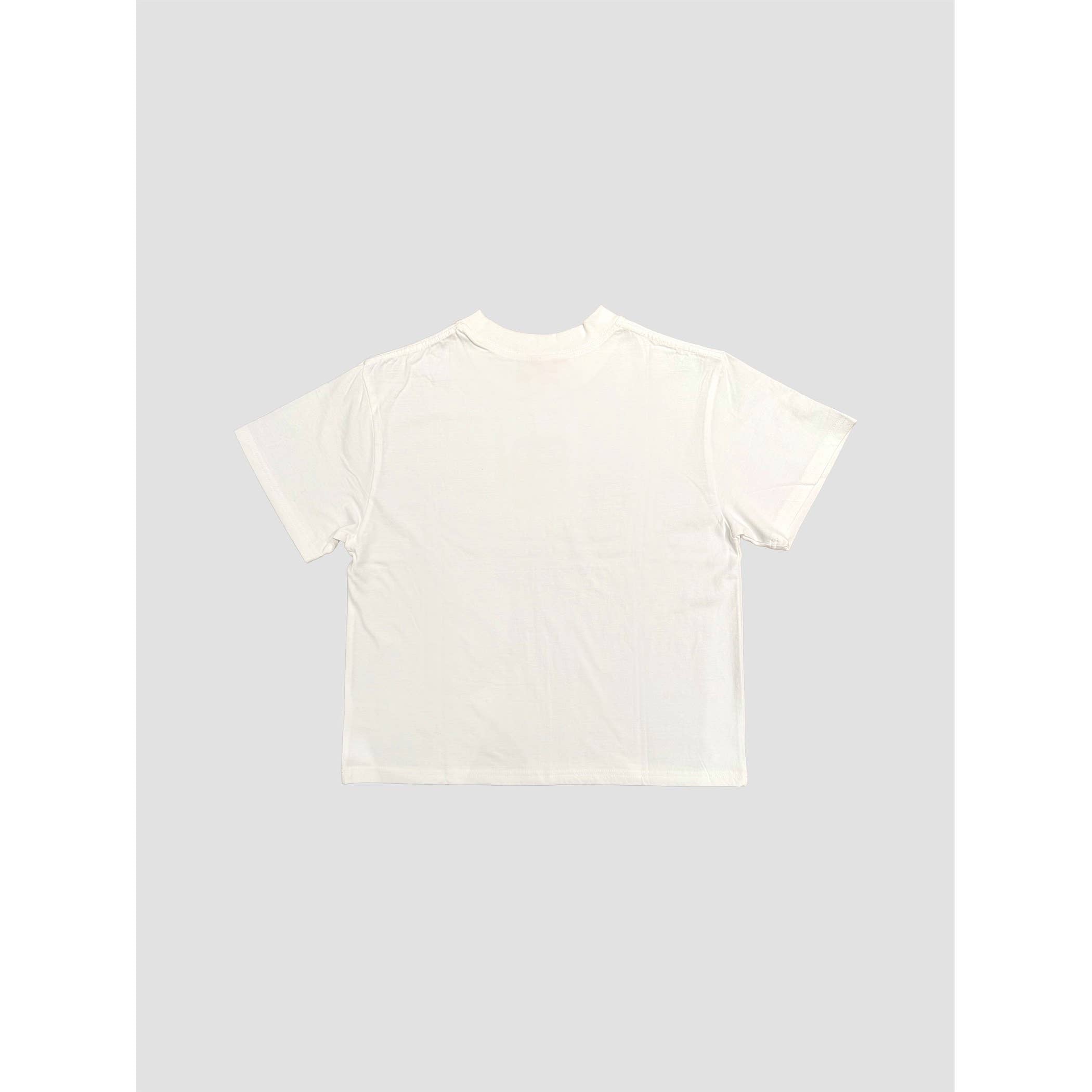 Off White Mineral Washed Blank Cotton Tee