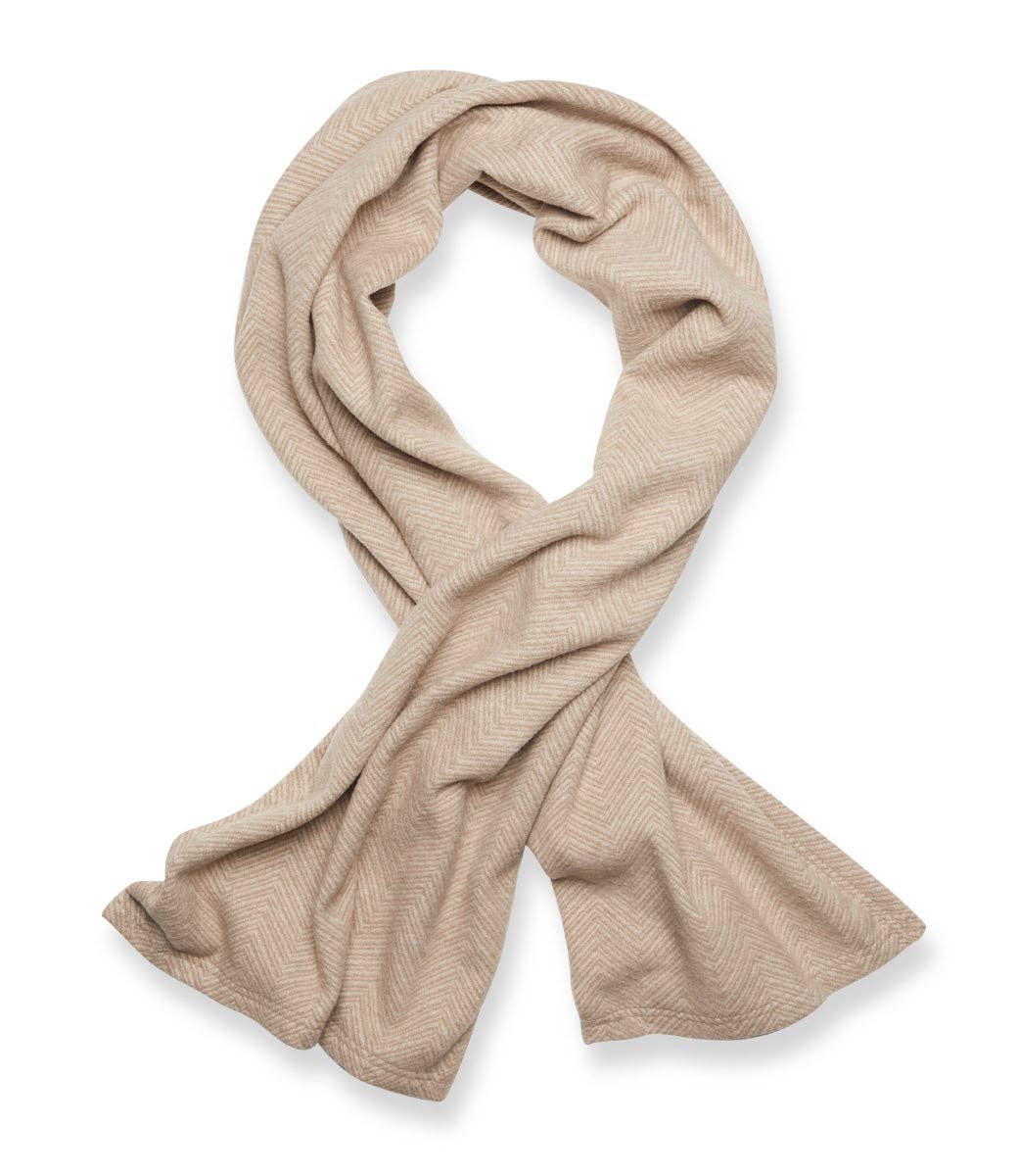 Bayside Herringbone Shawl - Wheat