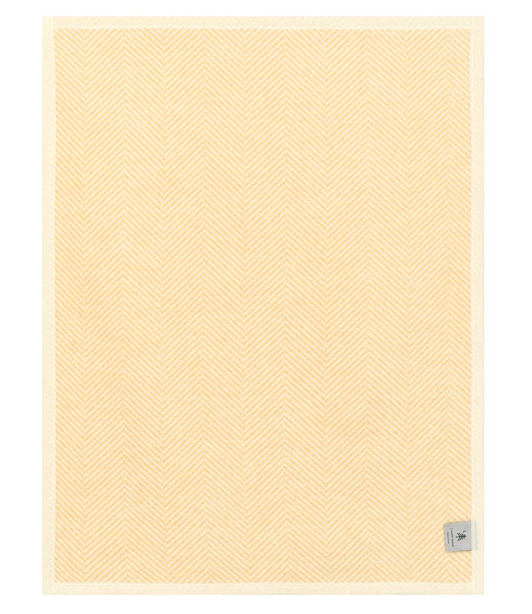 ChappyWrap - Harborview Herringbone Butter Yellow Mini Blanket: Mini - by Morrow & Main