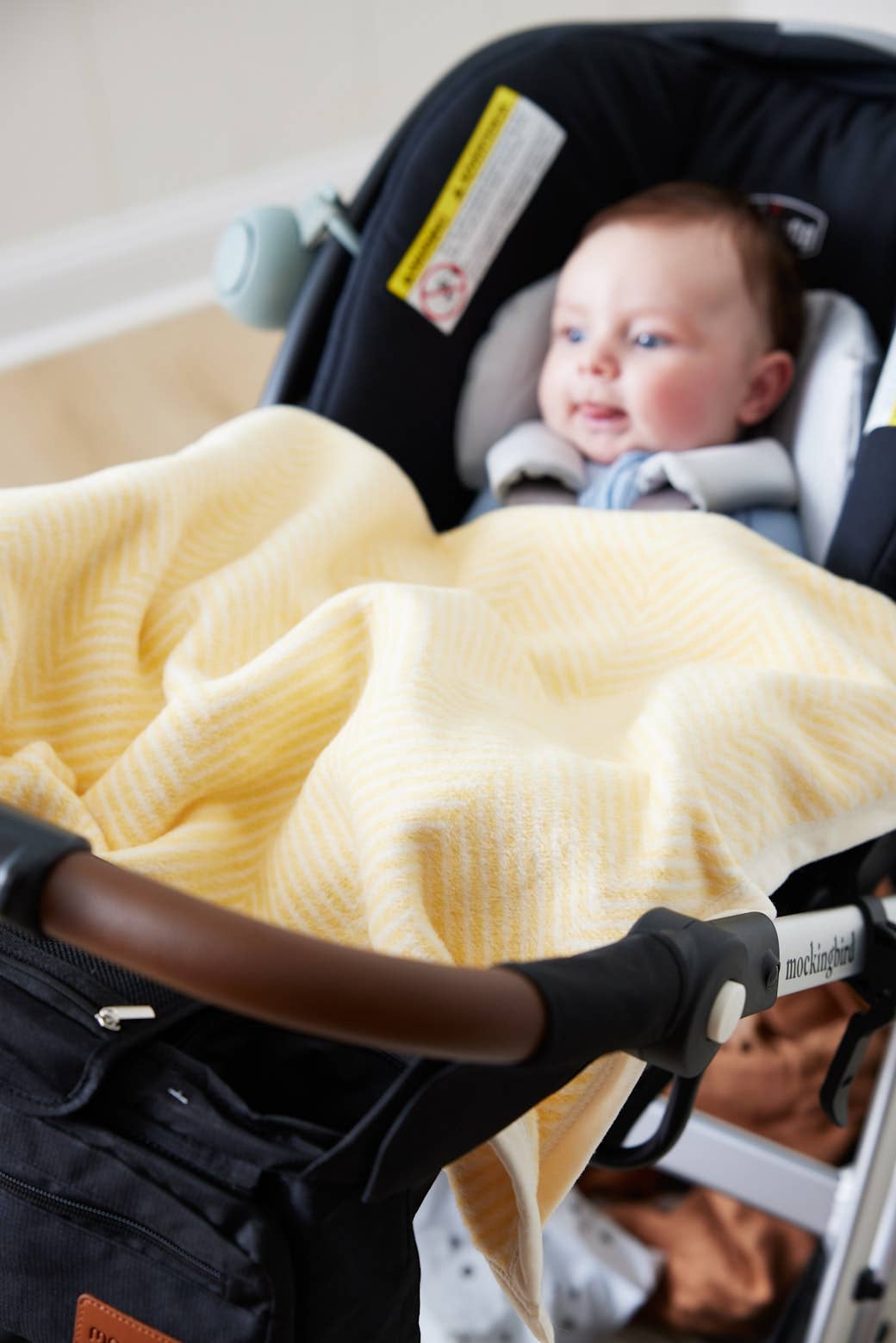 ChappyWrap - Harborview Herringbone Butter Yellow Mini Blanket: Mini - by Morrow & Main