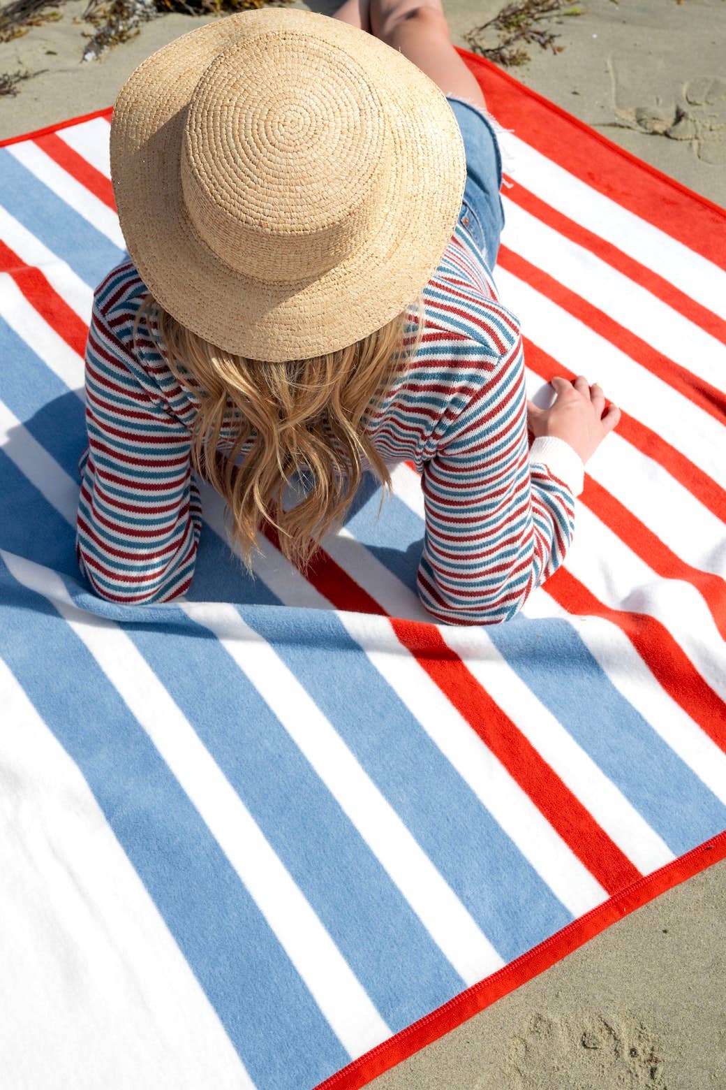ChappyWrap - Madaket Stripe Blanket: Original - by Morrow & Main