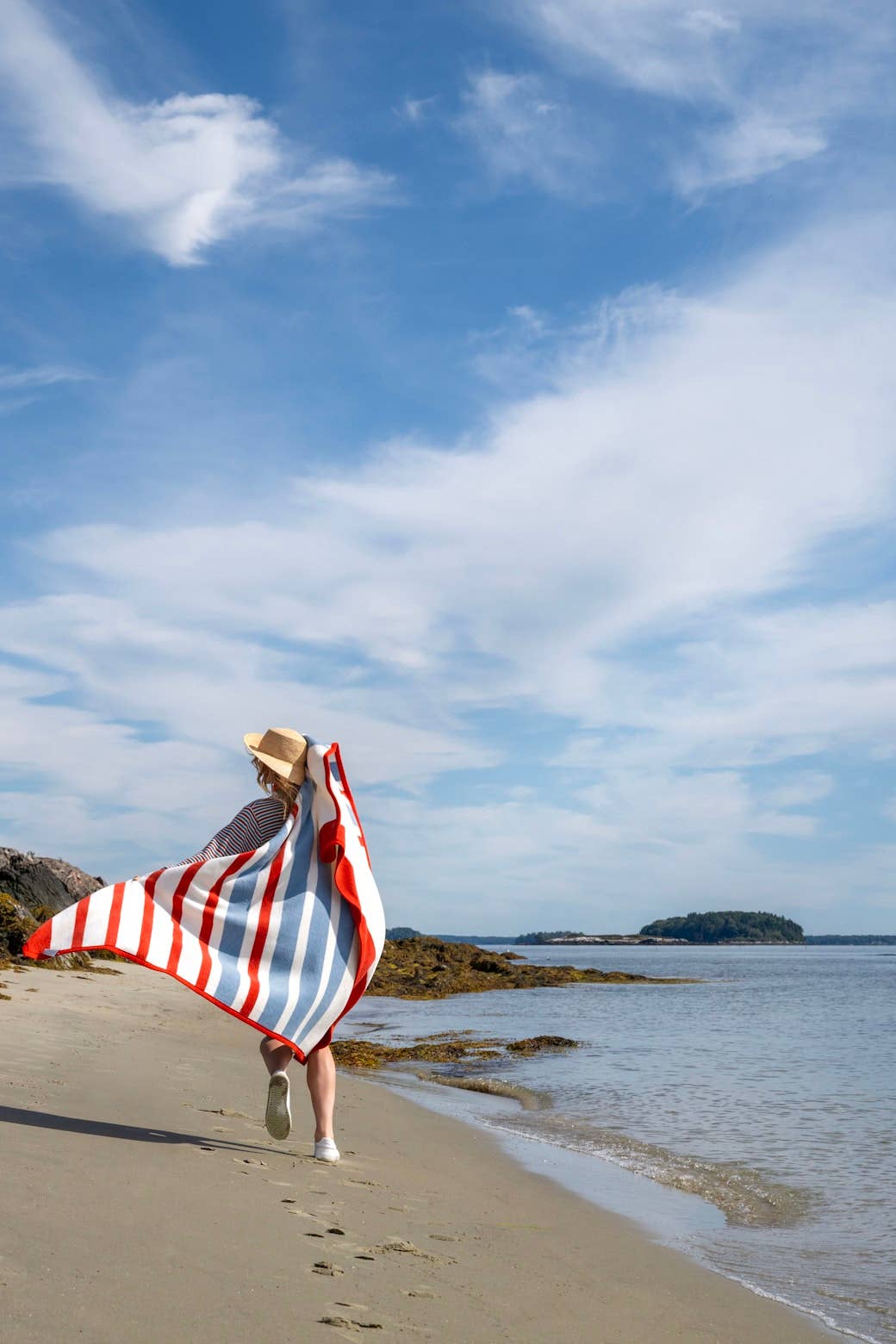ChappyWrap - Madaket Stripe Blanket: Original - by Morrow & Main