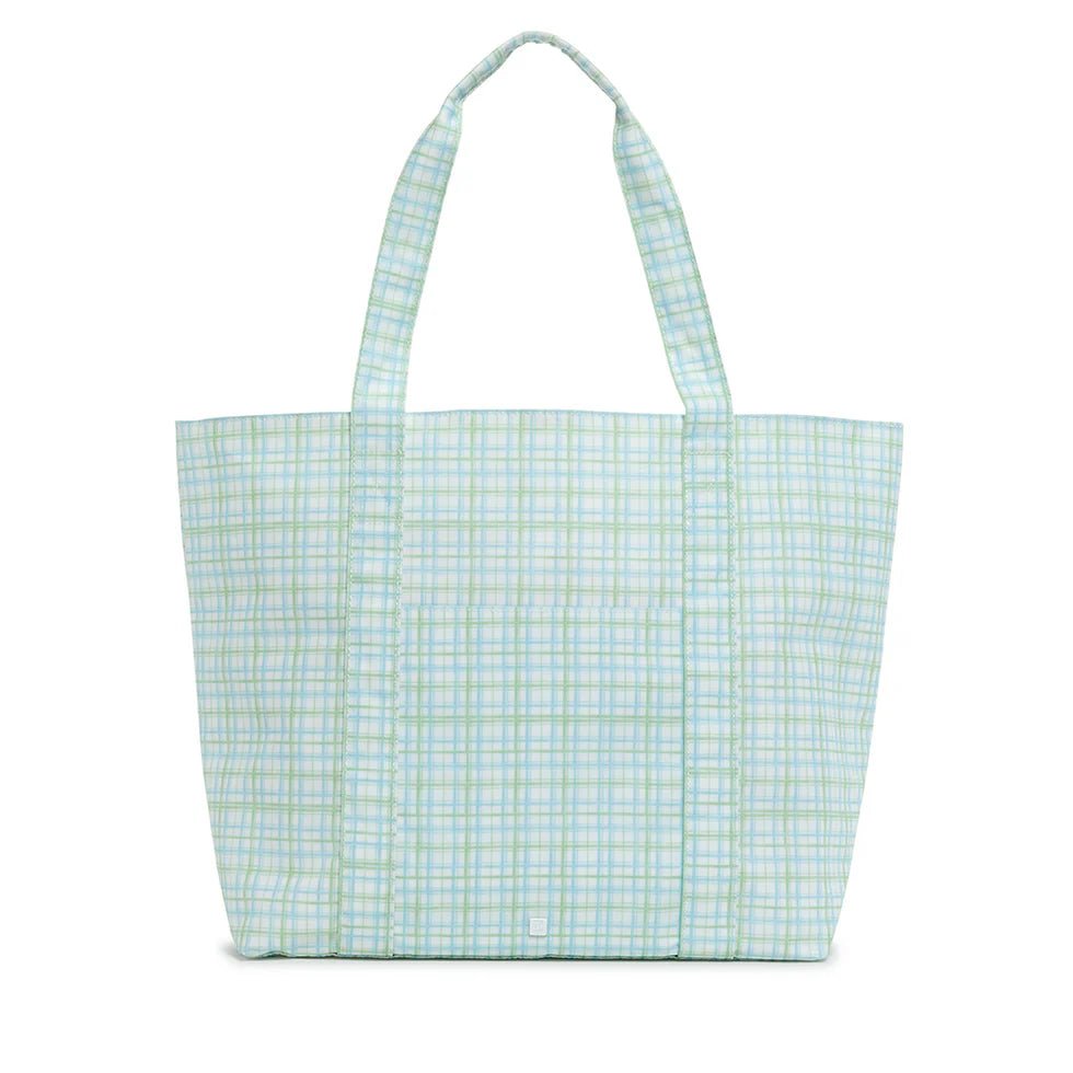 Classic Green Plaid Jumbo XL Tote - by Morrow & Main