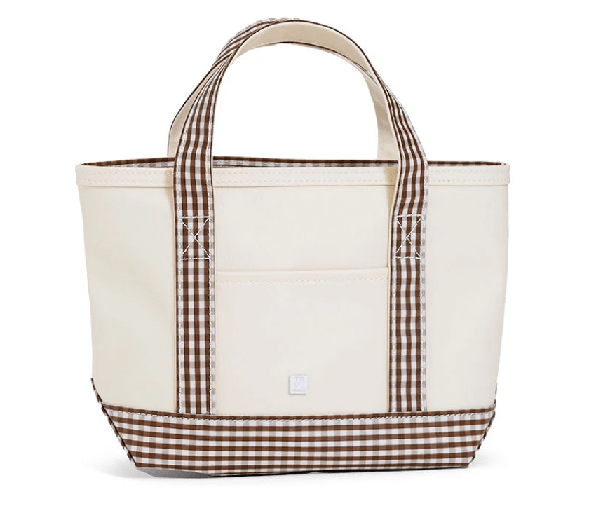 Coco Gingham Trim Mini Tote - by Morrow & Main
