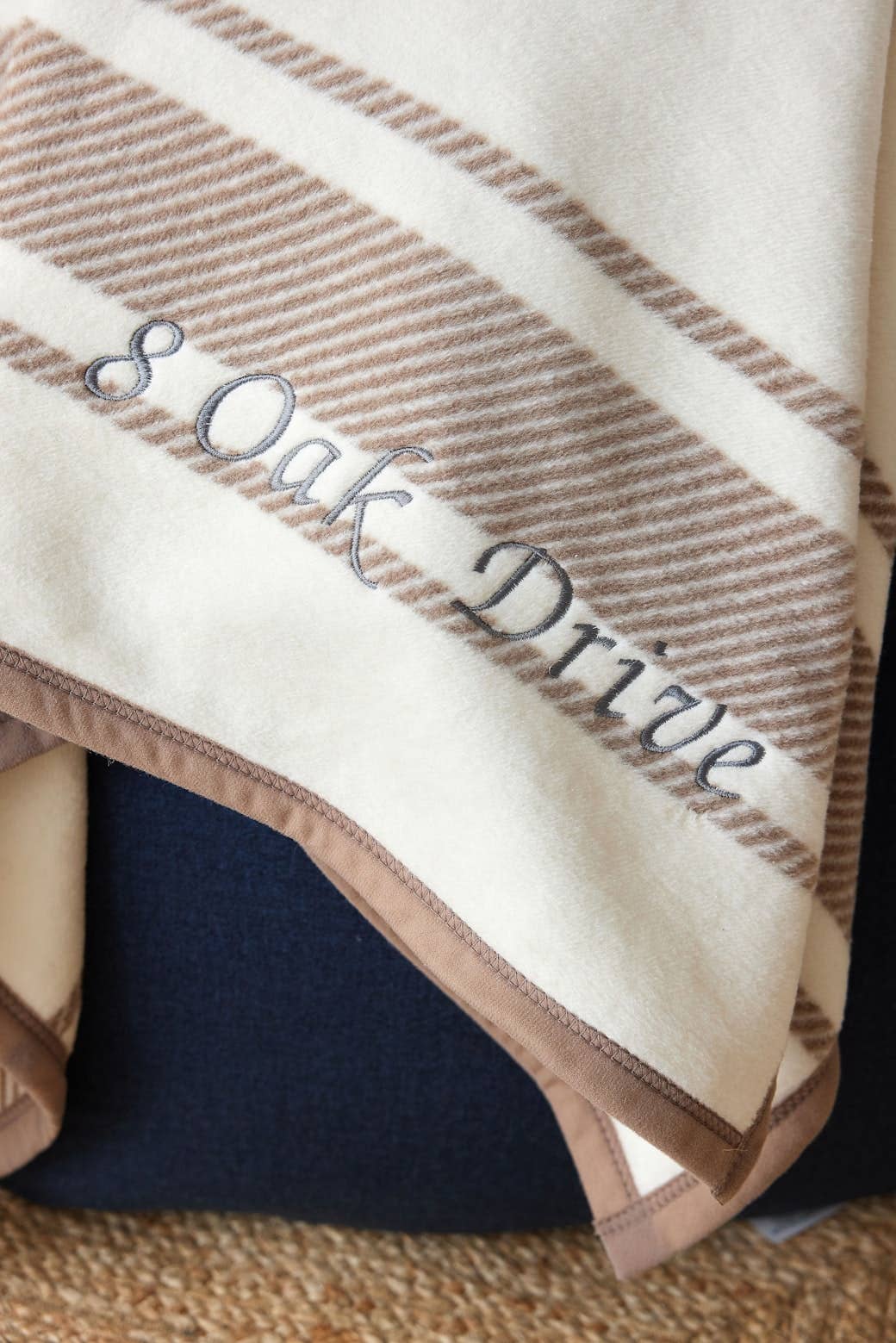 Dockside Stripe Sepia Blanket: Original