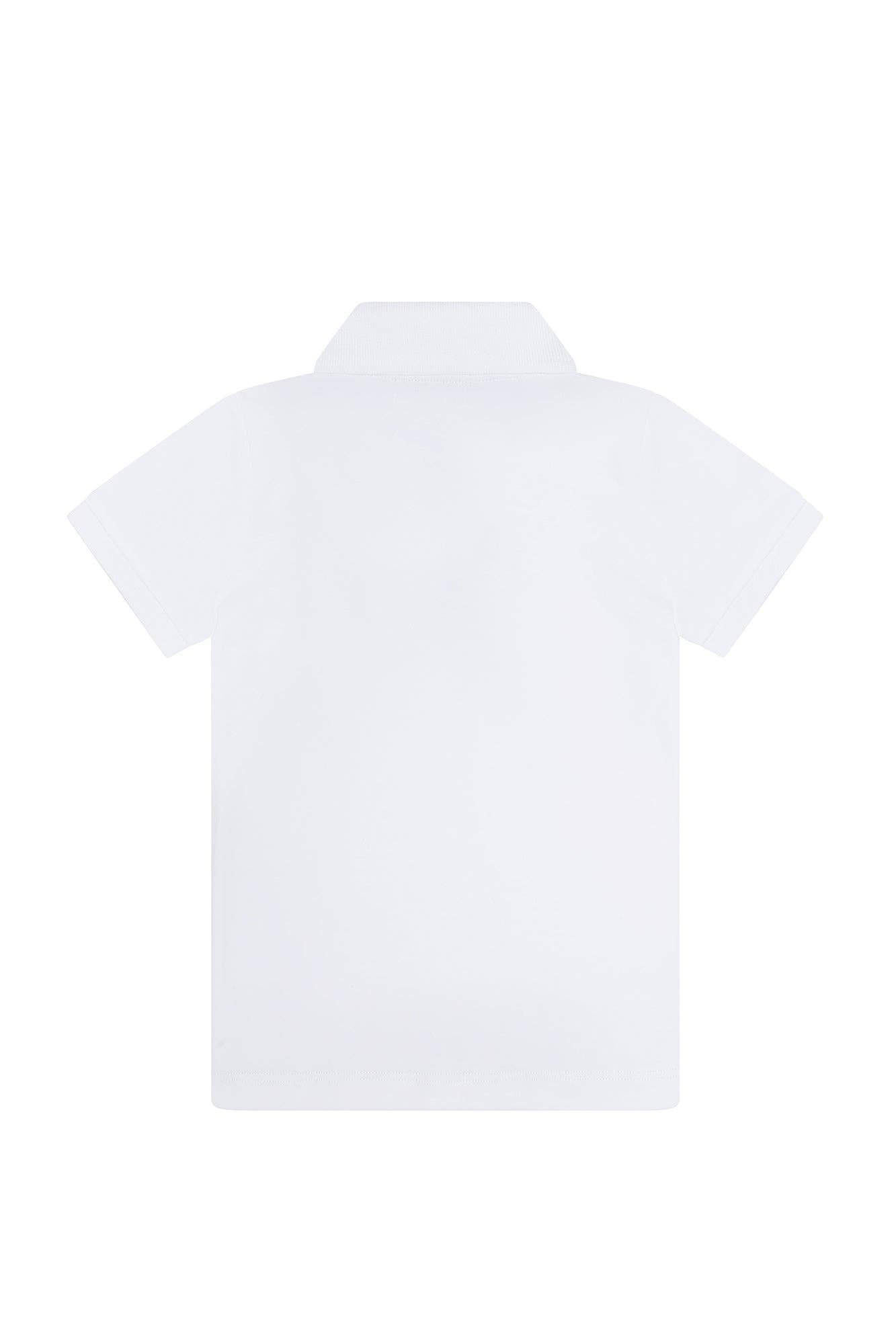 White Pima Cotton Polo Shirt: Size 5
