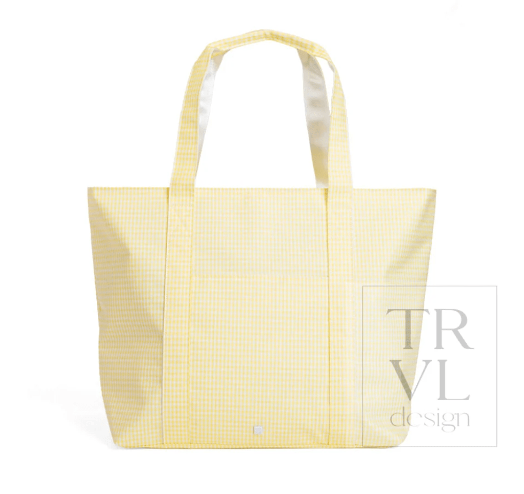 Gingham Buttercup Jumbo XL Tote - Tote by Morrow & Main