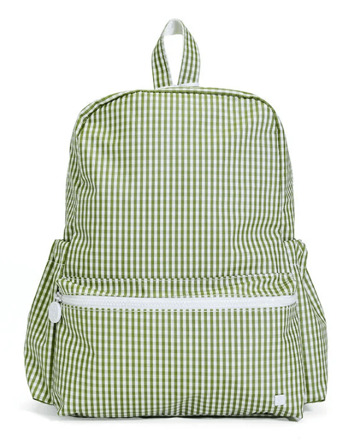 Gingham Moss Backpacker - by Morrow & Main