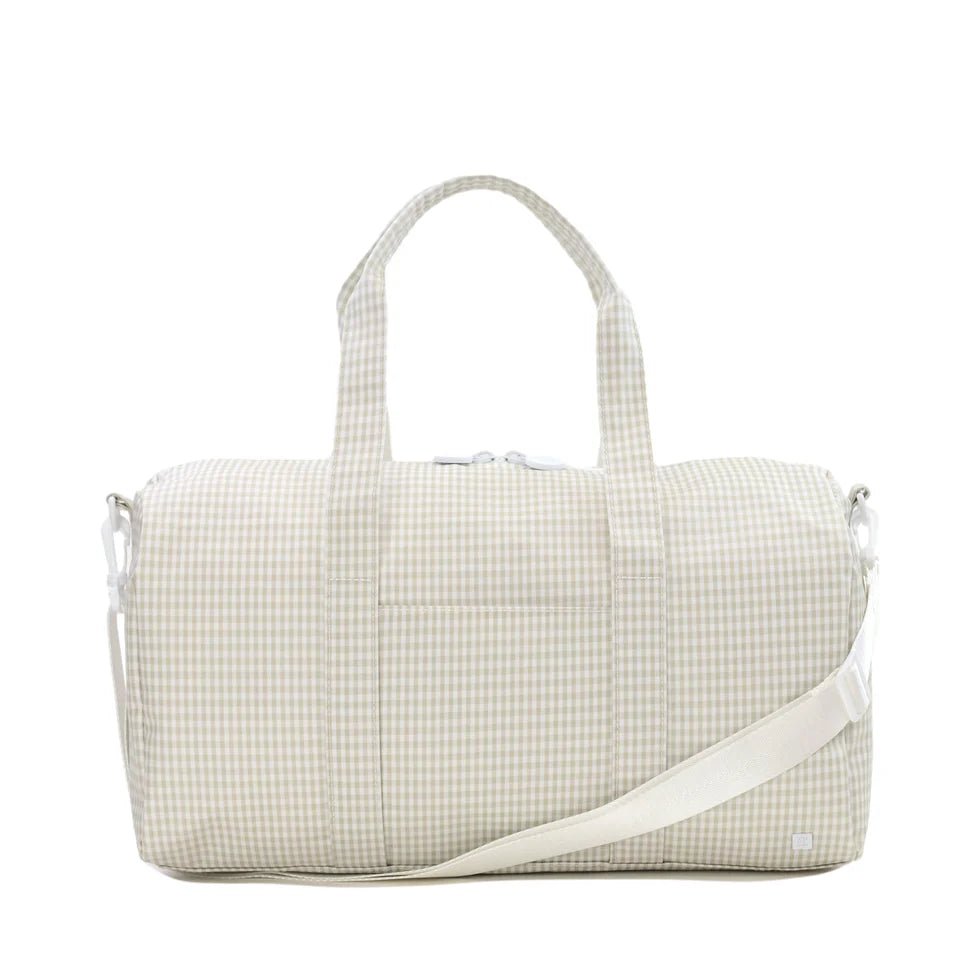 Gingham Pearl Gray Weekender - by Morrow & Main