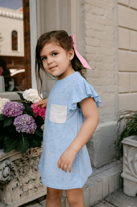 Lottie Dress - Aqua - by Morrow & Main