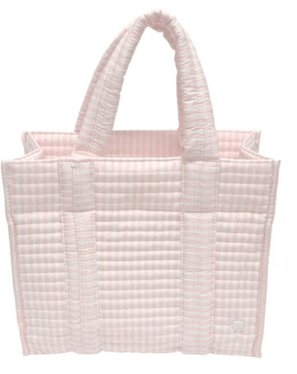 Mini Go Go Tote- Pimlico Stripe Pink - by Morrow & Main