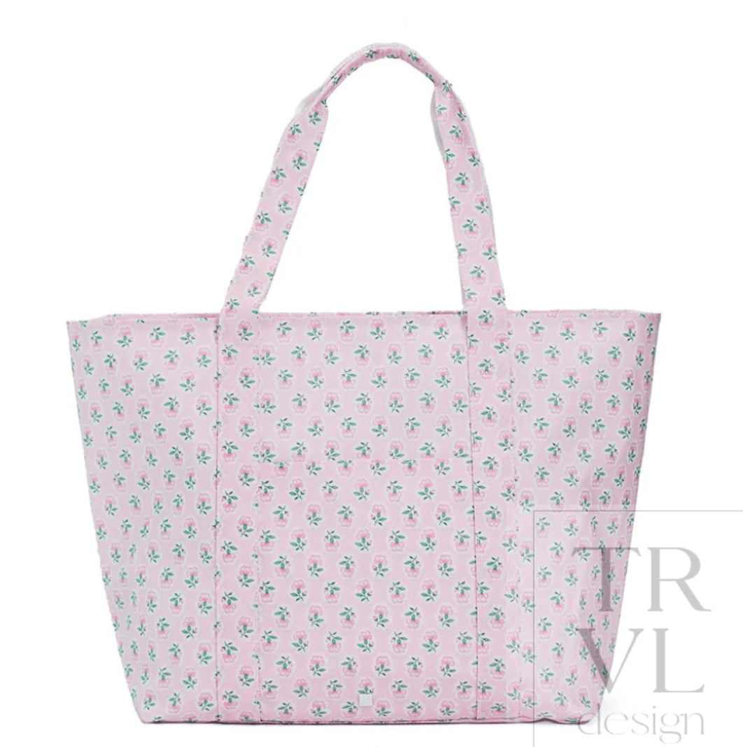 Petite Fleur Pink Jumbo XL Tote - by Morrow & Main