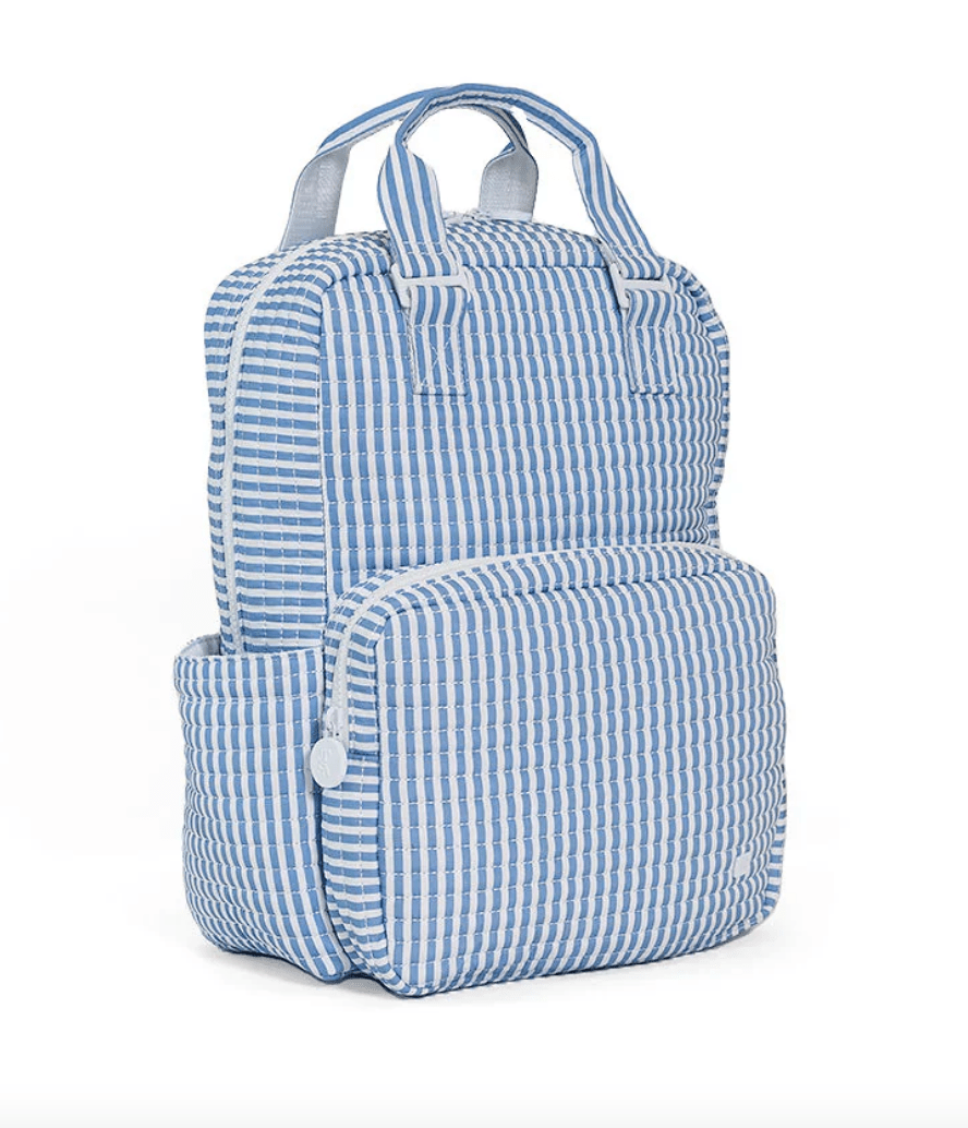 Quilted All You Need Bag - Pimlico Stripe Chambray - by Morrow & Main