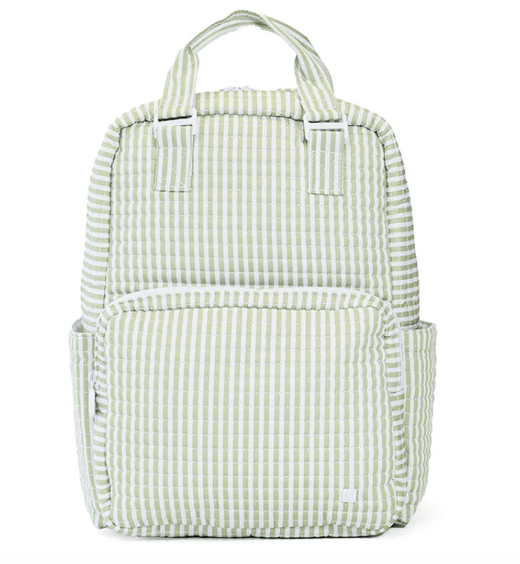 Quilted All You Need Bag - Pimlico Stripe Sage - by Morrow & Main