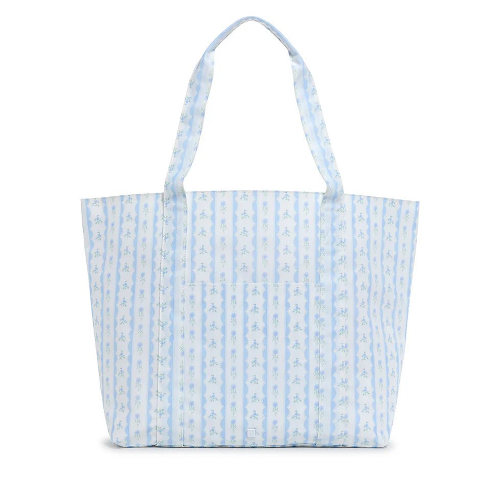 Ribbon Floral Blue Jumbo XL Tote - by Morrow & Main