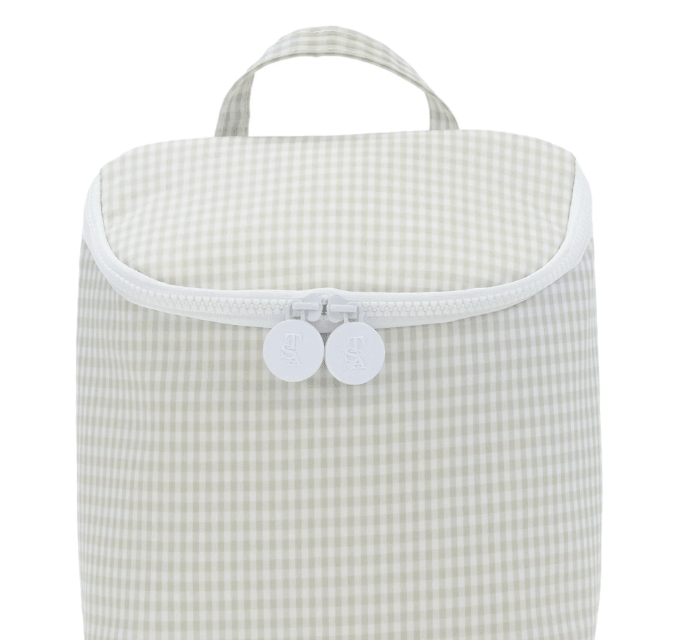 Takeaway Insulated Lunch Bag- Gingham Pearl Gray - by Morrow & Main