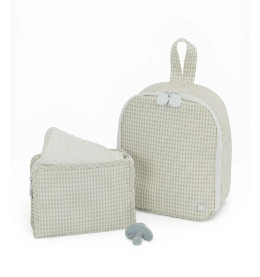 TRVL Bring It! Lunch Bag -Gingham Pearl Gray - by Morrow & Main