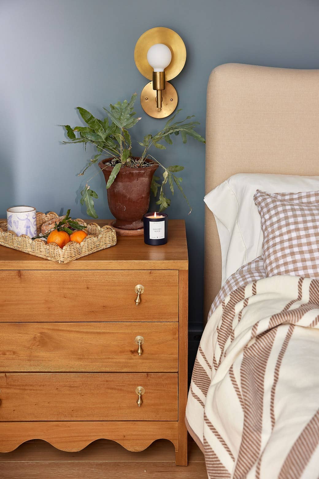 Dockside Stripe Sepia Blanket: Original