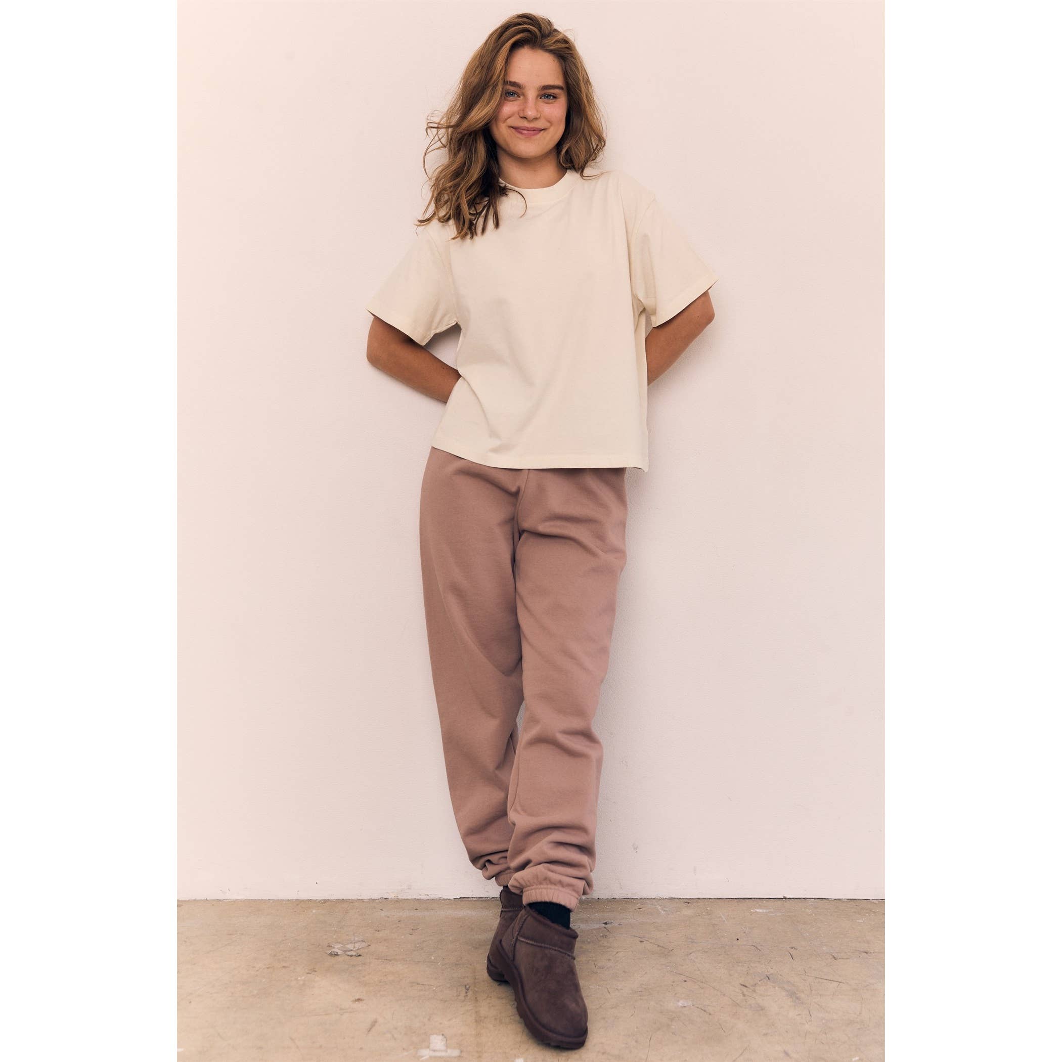 Off White Mineral Washed Blank Cotton Tee