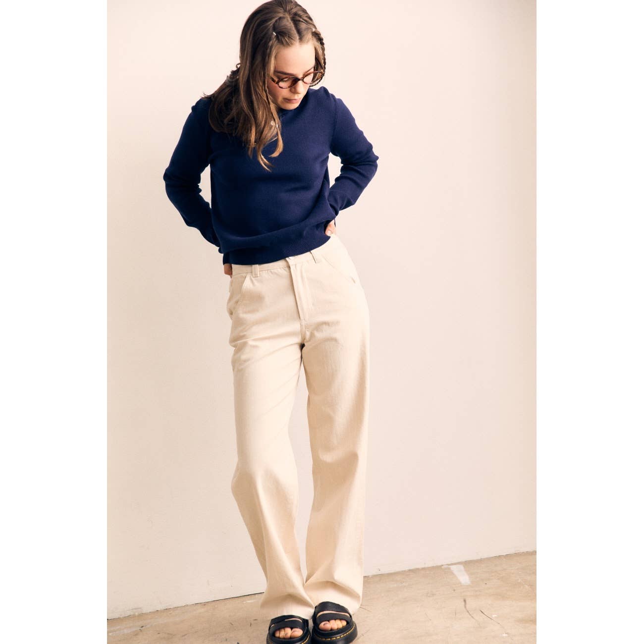 Heather Gray Classic Two-Button Collared