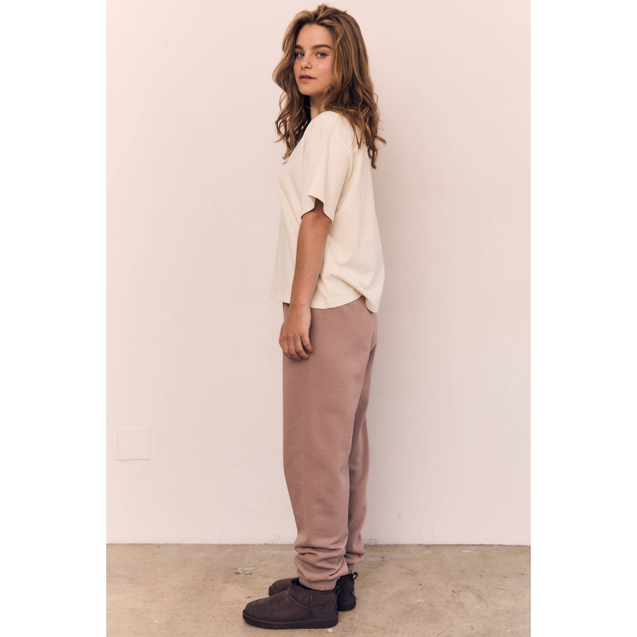 Off White Mineral Washed Blank Cotton Tee