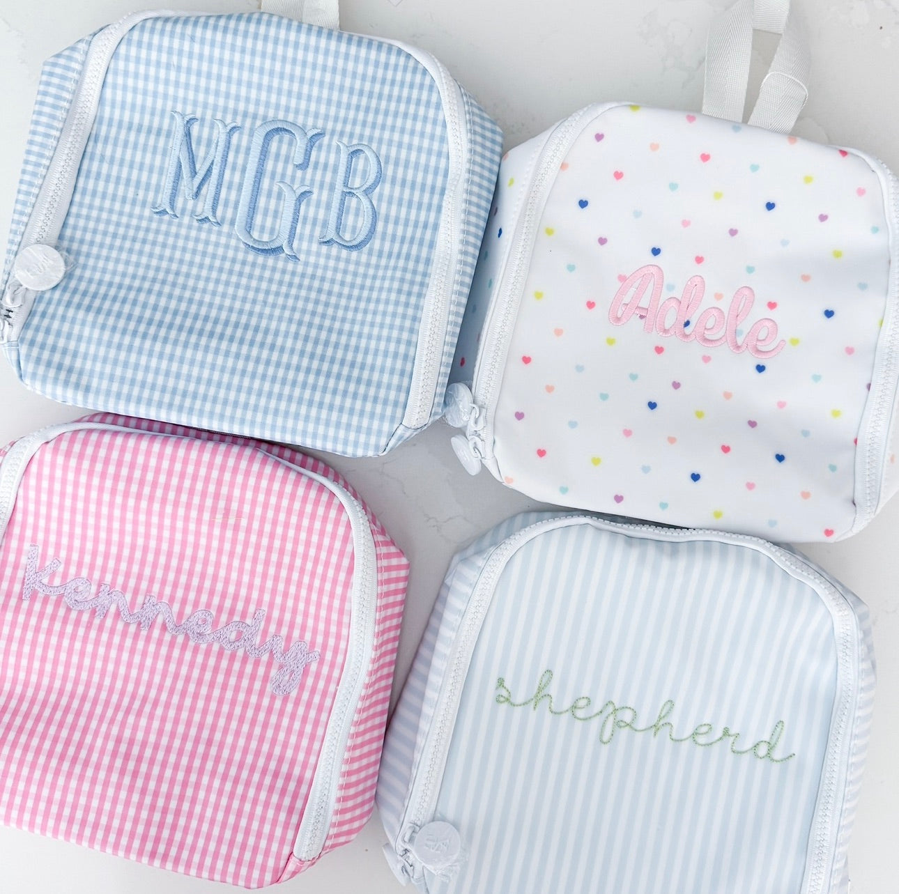 TRVL Bring It! Lunch Bag - Gingham Mist