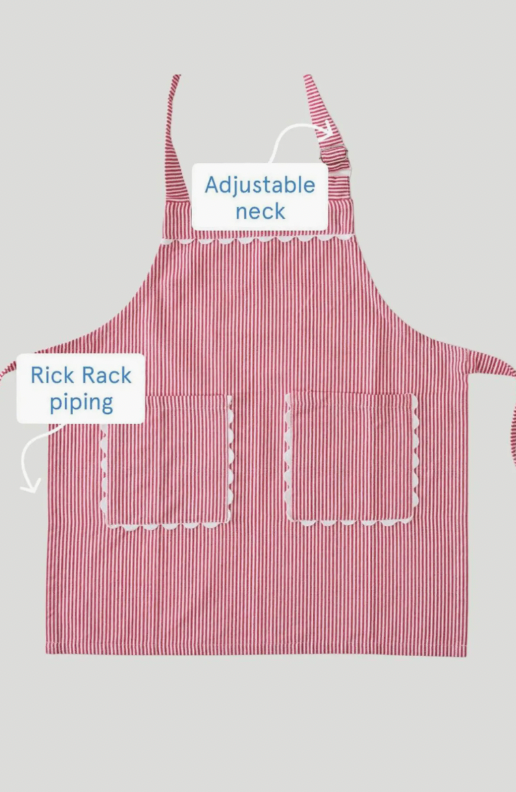 Weezie Kids' Stripe Apron-With Trim