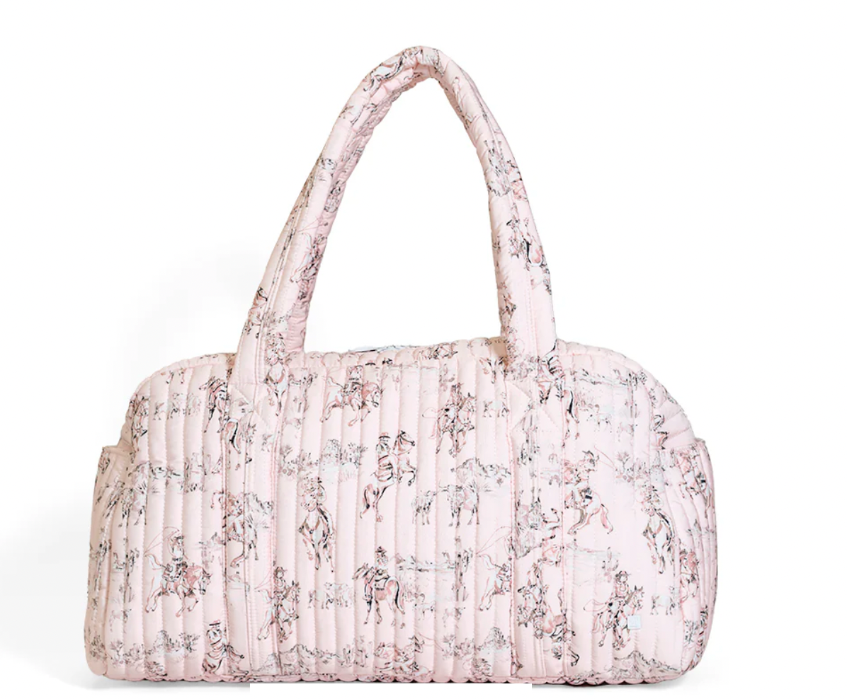 Quilted Grande Duffel- Cowgirl Toile