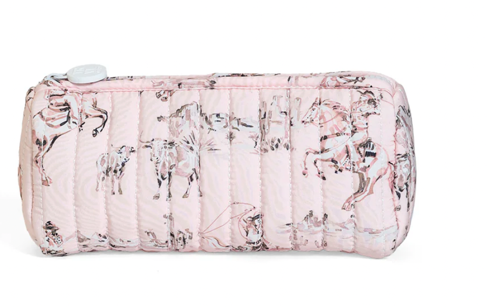 Quilted Pouchette Bag Cowgirl Toile