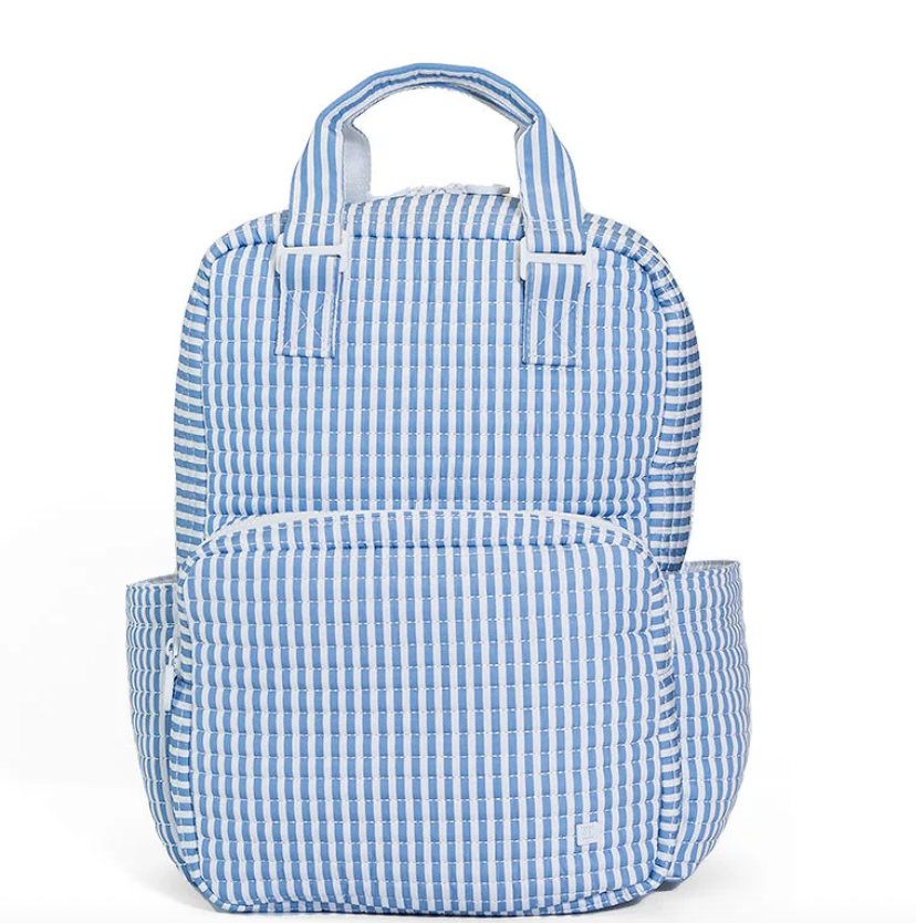Quilted All You Need Bag- Pimlico Stripe Chambray
