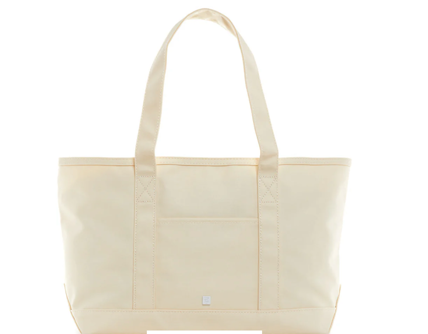 Coated Canvas Natural Medium Tote