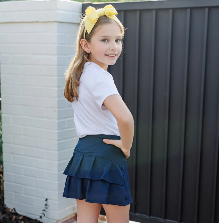 Margot Girls' Performance Skirt by LH Sport Navy