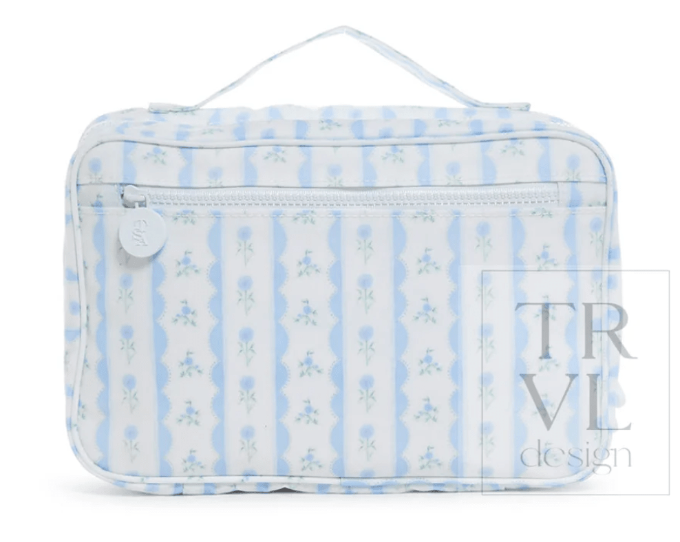 Bundle Up 2 Hanging Toiletry Bag- Blue Ribbon Floral - by Morrow & Main