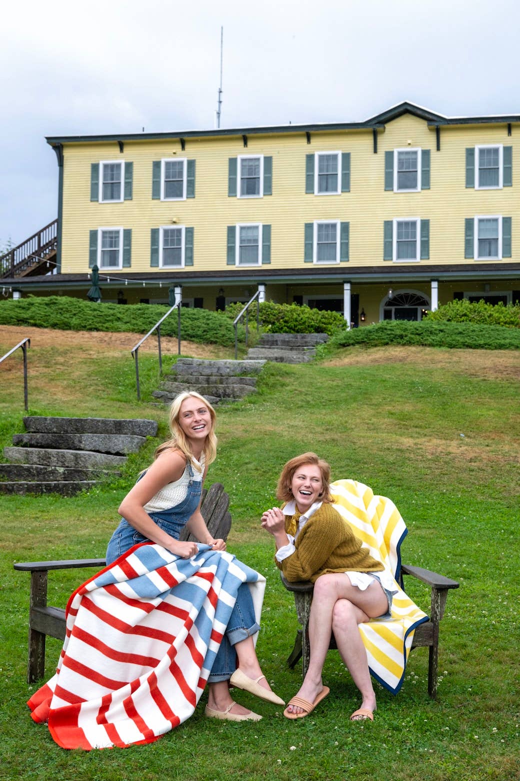 ChappyWrap - Madaket Stripe Blanket: Original - by Morrow & Main