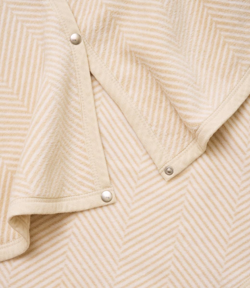 Harborview Herringbone Cream Christmas Tree Skirt