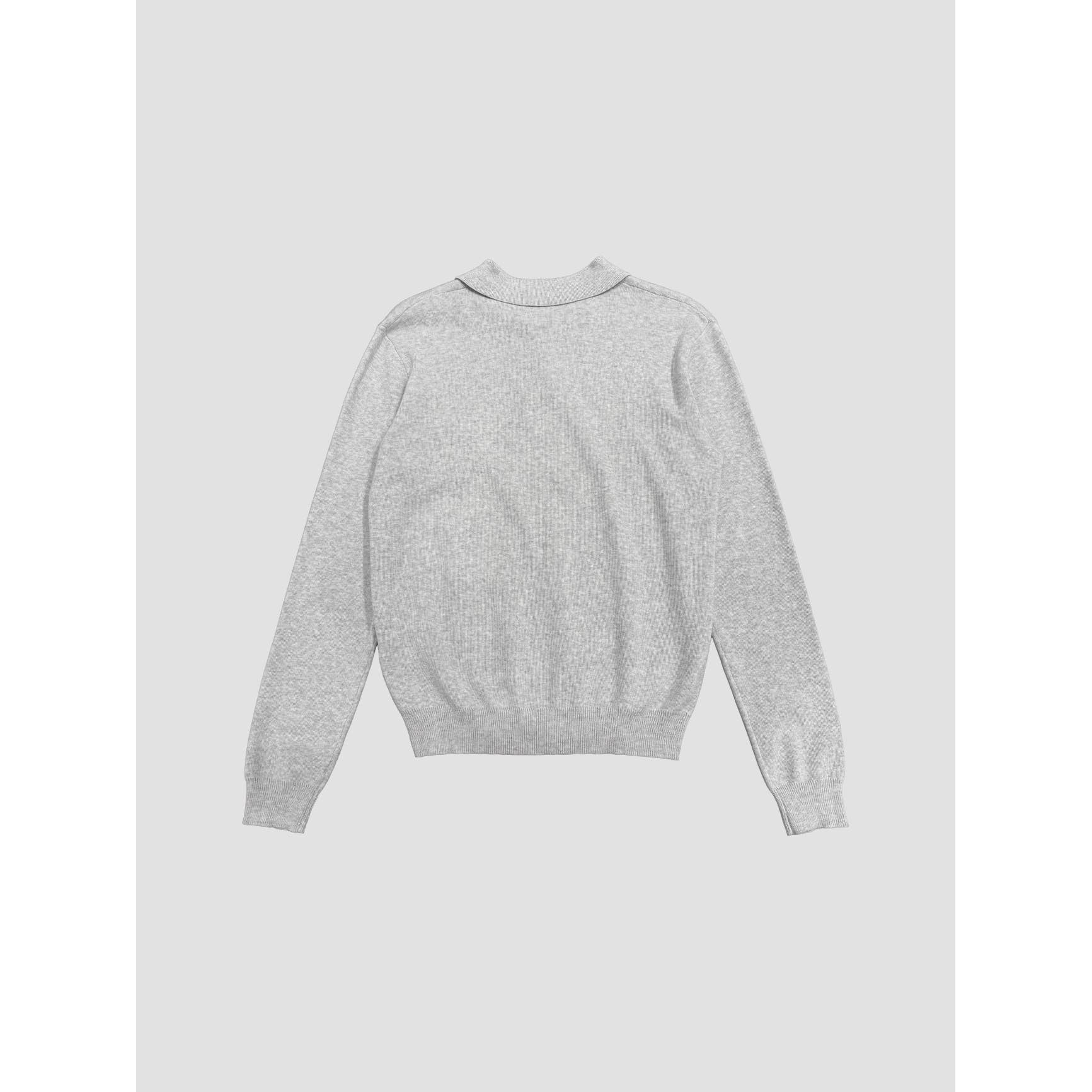 Heather Gray Classic Two-Button Collared