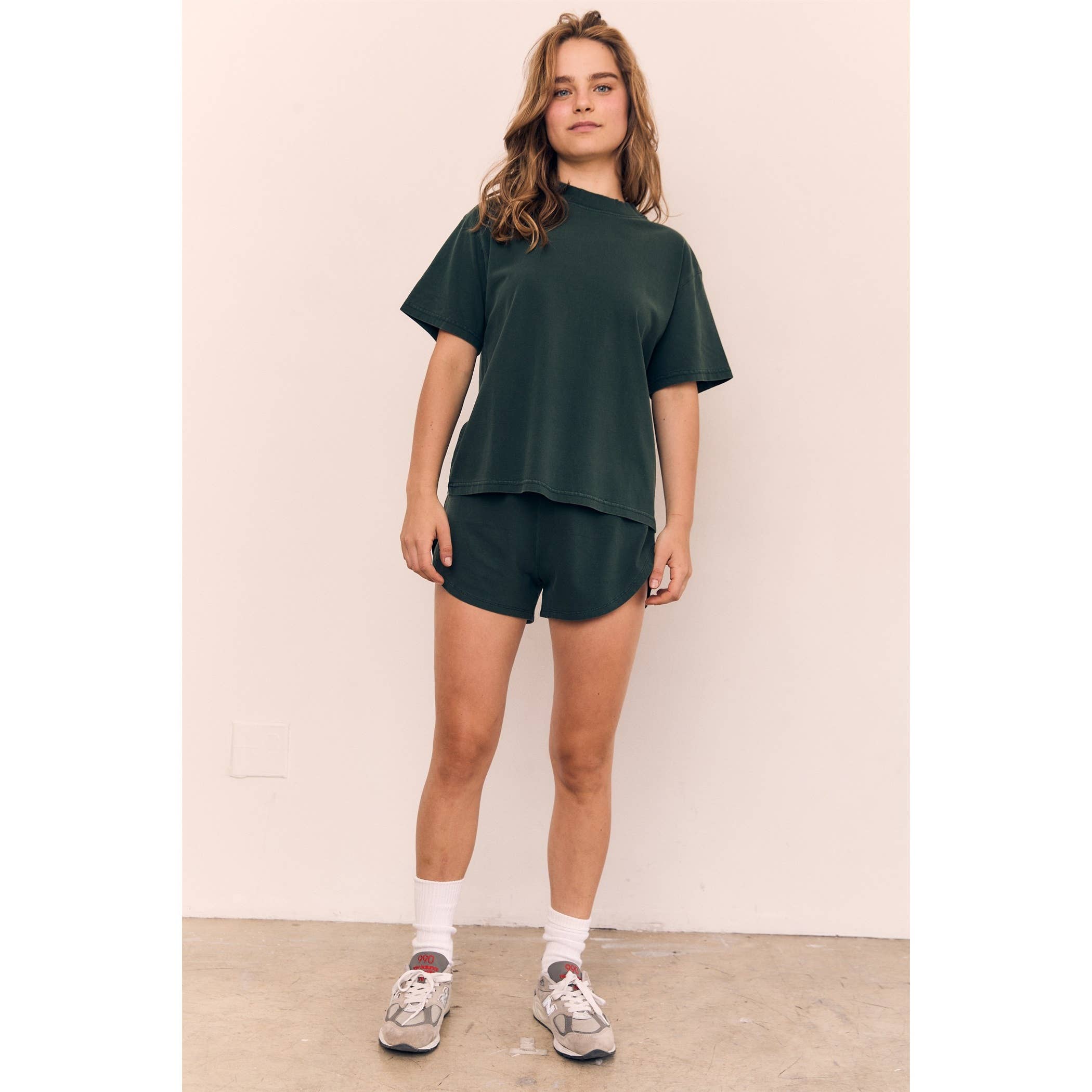 Off White Mineral Washed Blank Cotton Tee